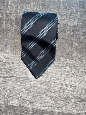 Corneliani Grey Diagonal Stripe Men's Tie